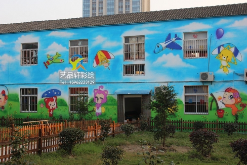 苏州彩绘绘就一墙一景