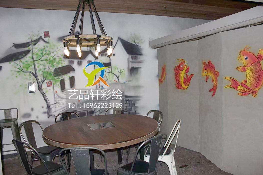 餐厅彩绘
