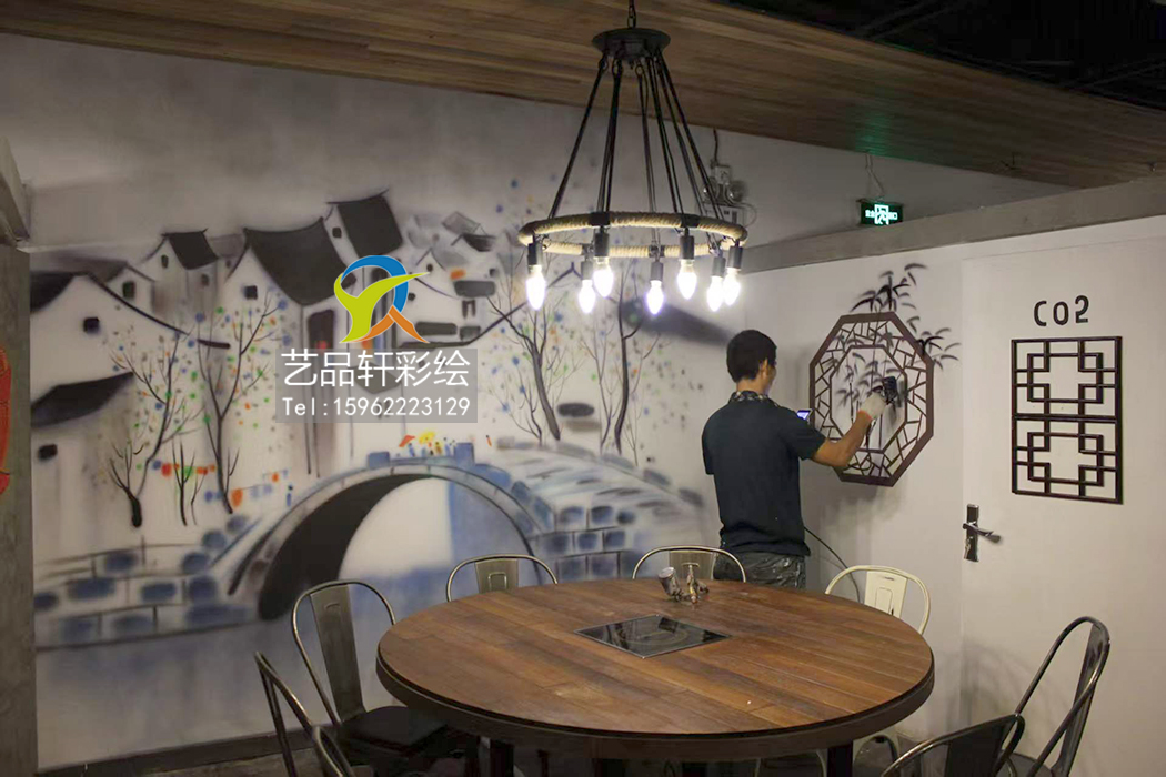 餐厅彩绘